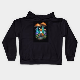 magic, glow, symmetrical, purple, teal, wings, ornamental, ethereal, mystical, luminous, mysterious, soul, vibes, elegance Kids Hoodie